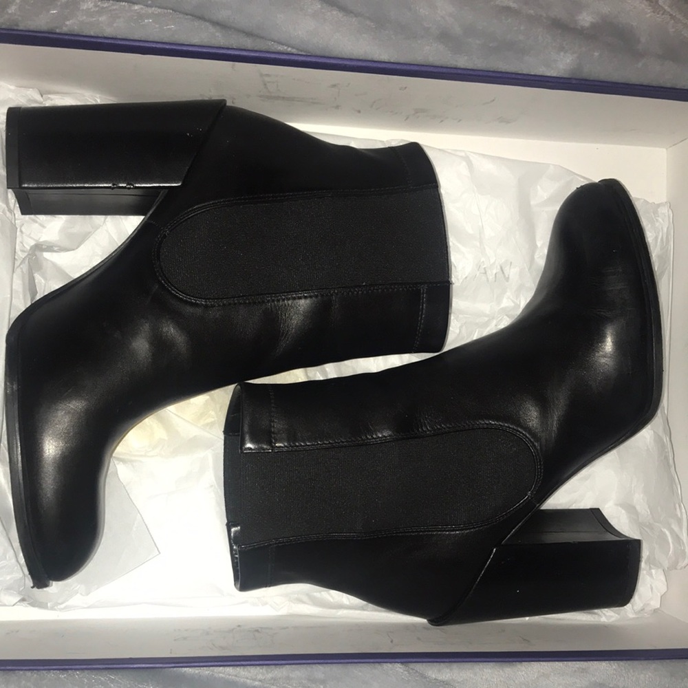 Stuart Weitzman Sidemover Black Bootie